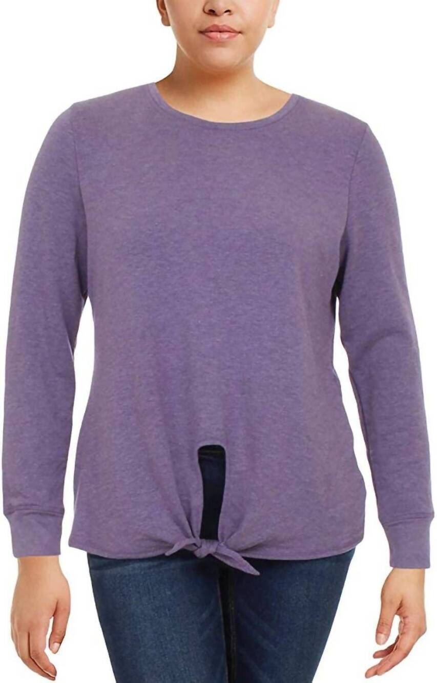 NEW IDEOLOGY activewear fitness training sweatshirt in montana grape